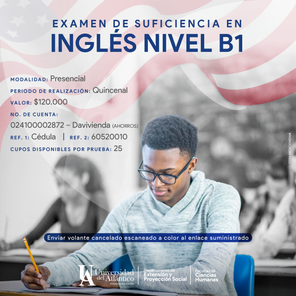 Examen De Suficiencia En Ingl S Nivel B Universidad Del Atl Ntico