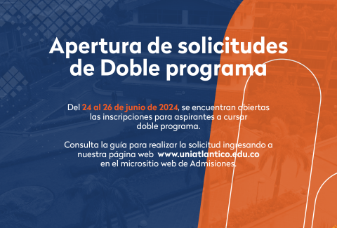 Apertura de solicitudes de Doble programa 2024-2